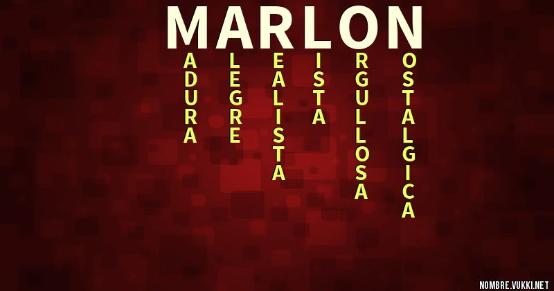 Acróstico marlon