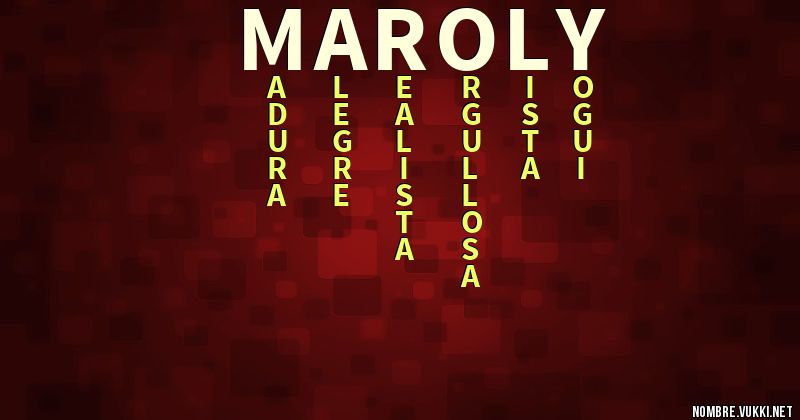 Acróstico maroly