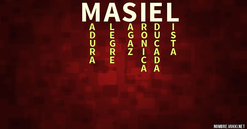 Acróstico masiel.
