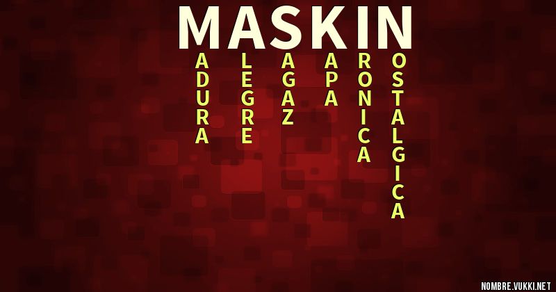 Acróstico maskin