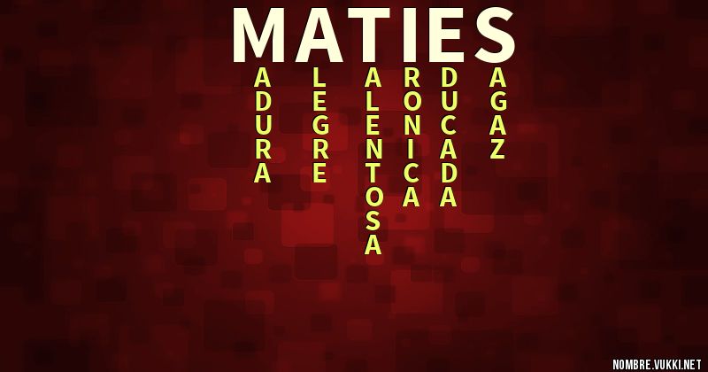 Acróstico maties