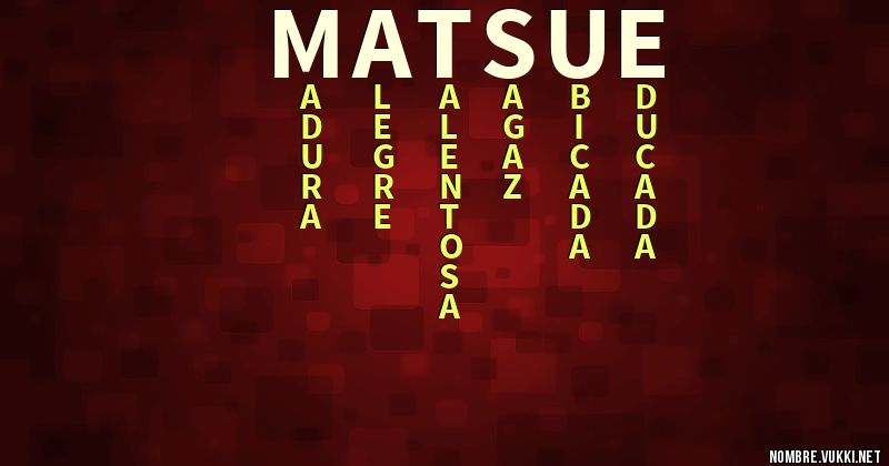 Acróstico matsue