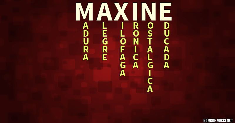 Acróstico maxine