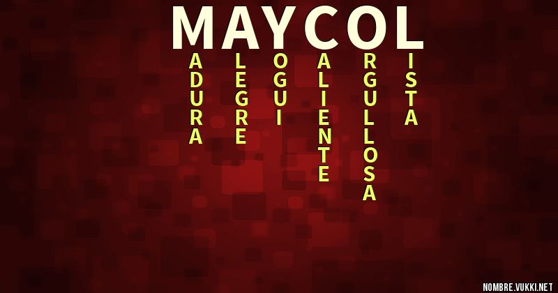 Acróstico maycol
