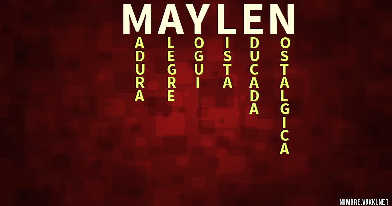 Acróstico maylén