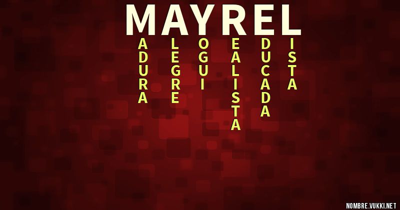 Acróstico mayrel