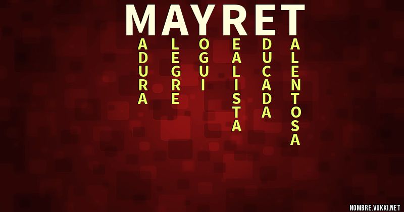 Acróstico mayret