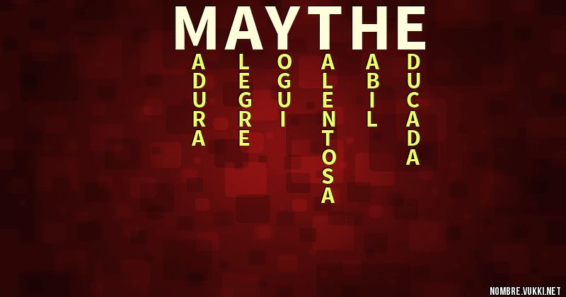 Acróstico maythe