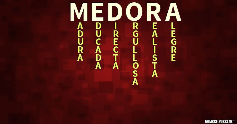 Acróstico medora
