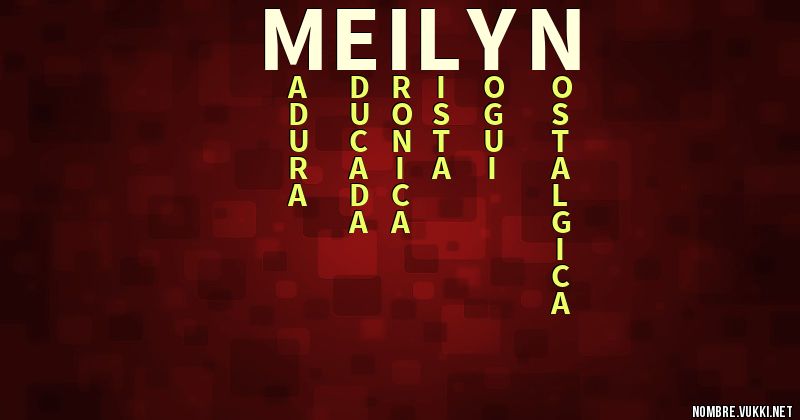 Acróstico meilyn