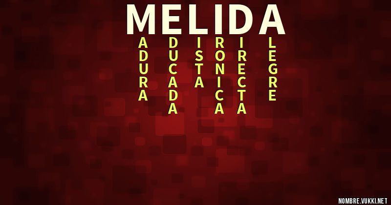 Acróstico melida