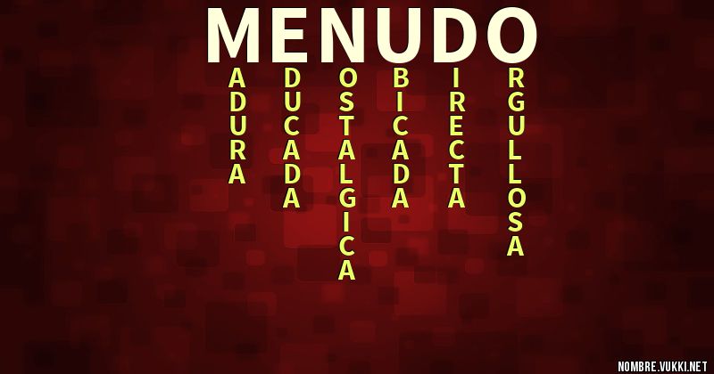 Acróstico menudo