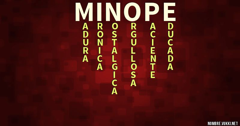 Acróstico miñope