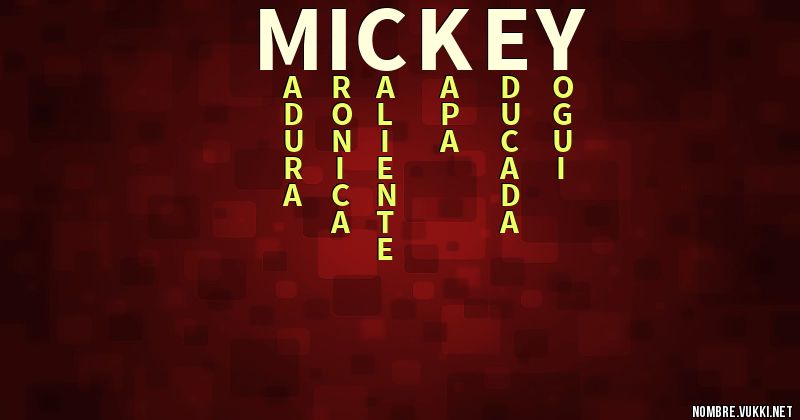 Acróstico mickey