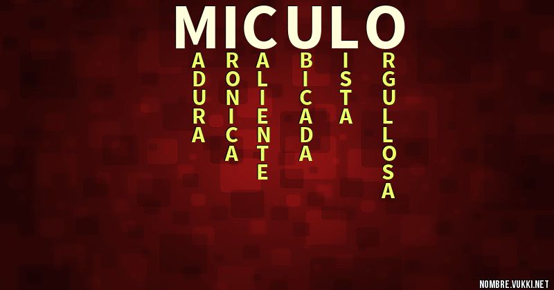 Acróstico miculo
