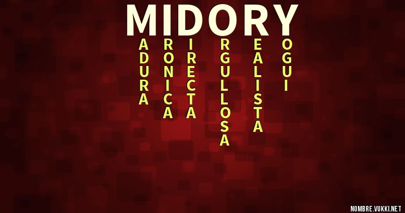 Acróstico midory