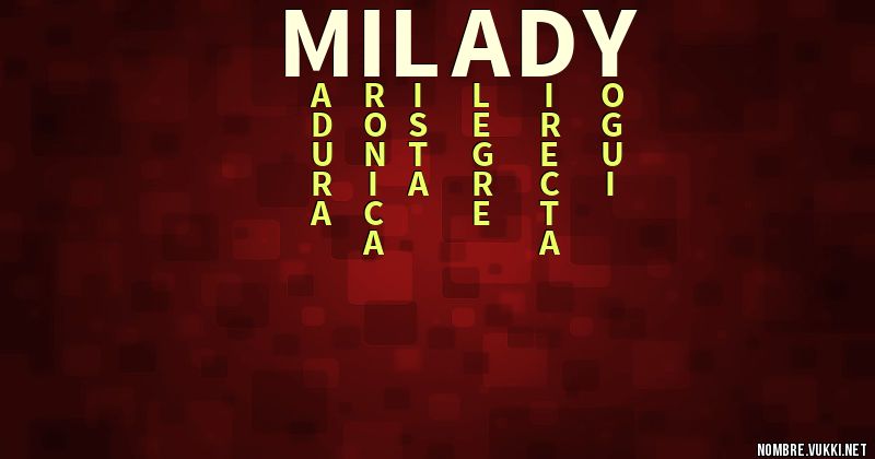 Acróstico milady