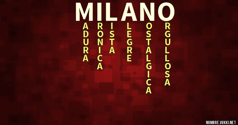 Acróstico milano
