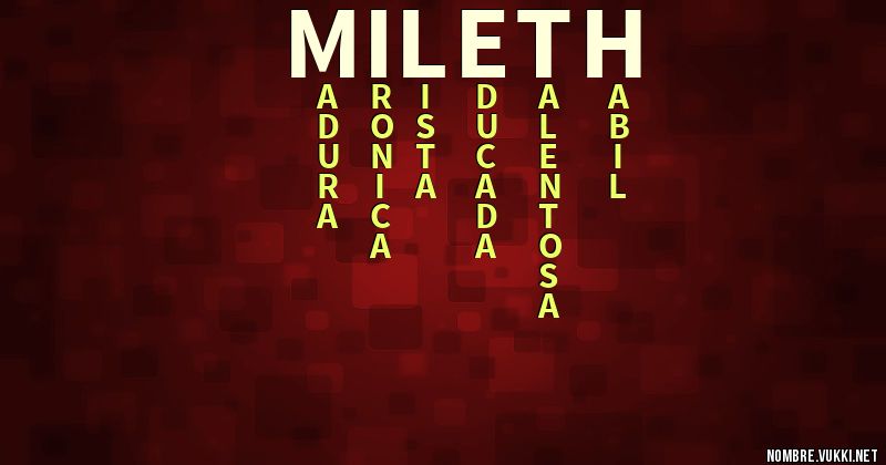 Acróstico mileth