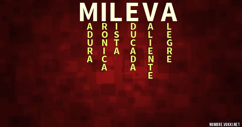 Acróstico mileva