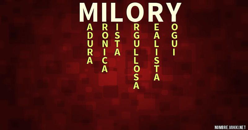 Acróstico milory