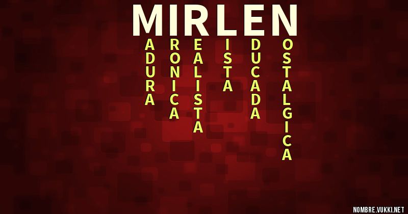 Acróstico mirlen