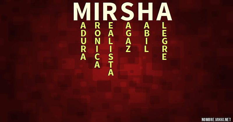 Acróstico mirsha