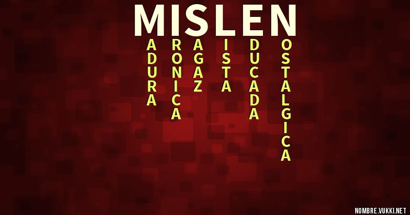 Acróstico mislen