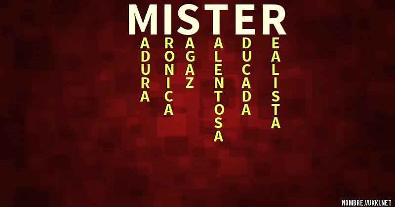 Acróstico mister