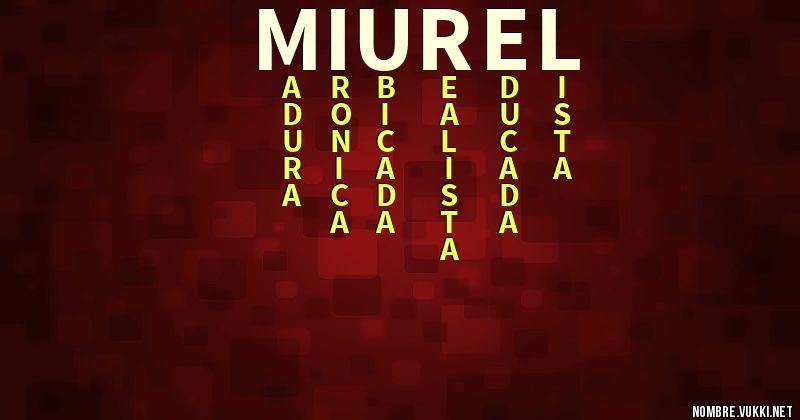 Acróstico miurel