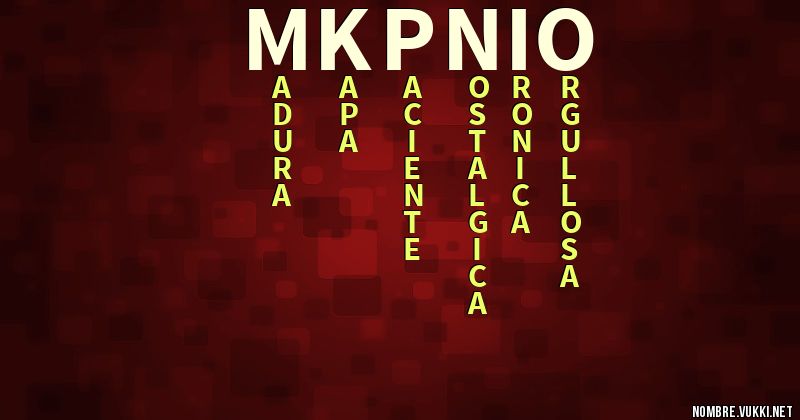 Acróstico mkpnio