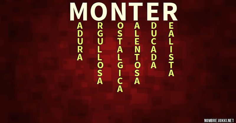 Acróstico monter