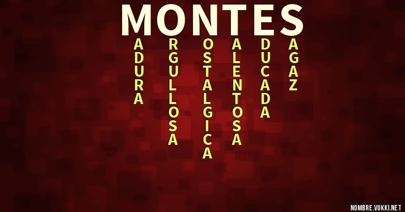 Acróstico montes