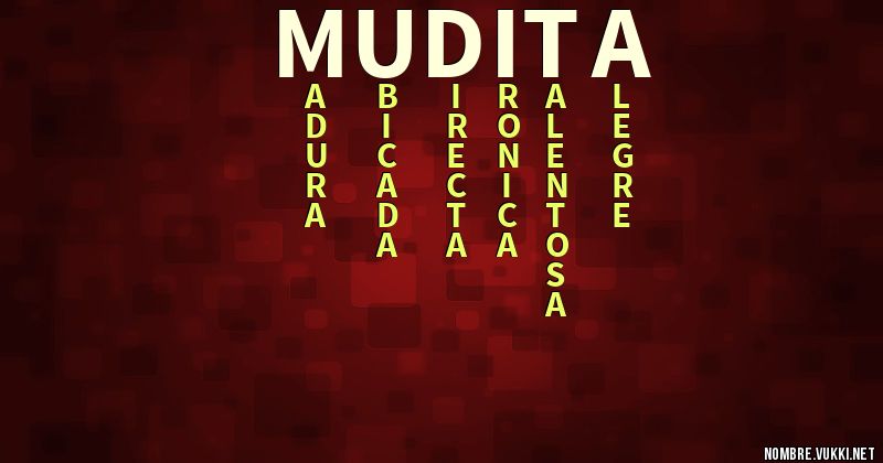 Acróstico mudita