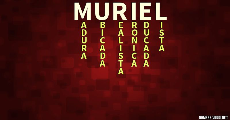 Acróstico muriel
