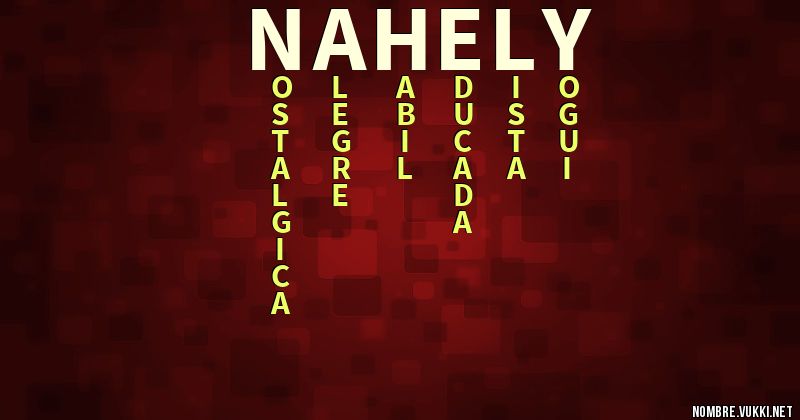 Acróstico nahely