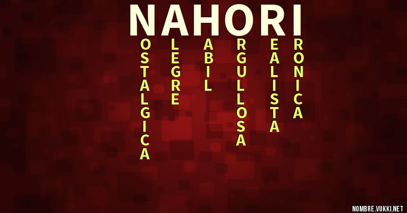 Acróstico nahori