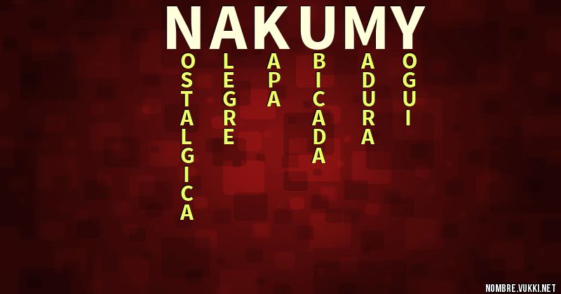 Acróstico nakumy