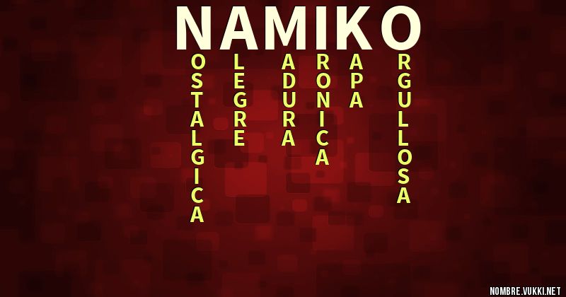 Acróstico namiko