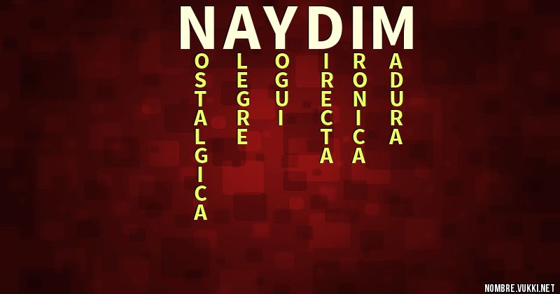 Acróstico naydim