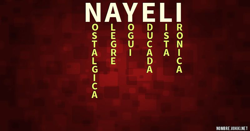Acróstico nayeli}