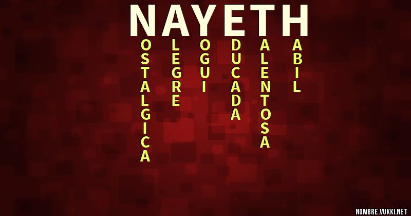 Acróstico nayeth