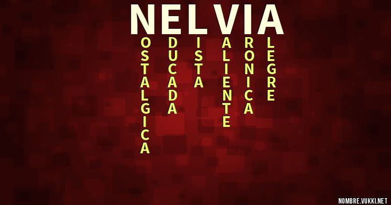 Acróstico nelvia