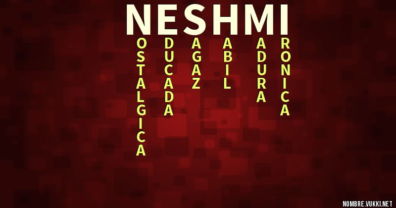 Acróstico neshmi