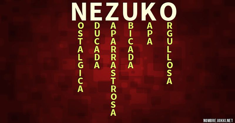 Acróstico nezuko