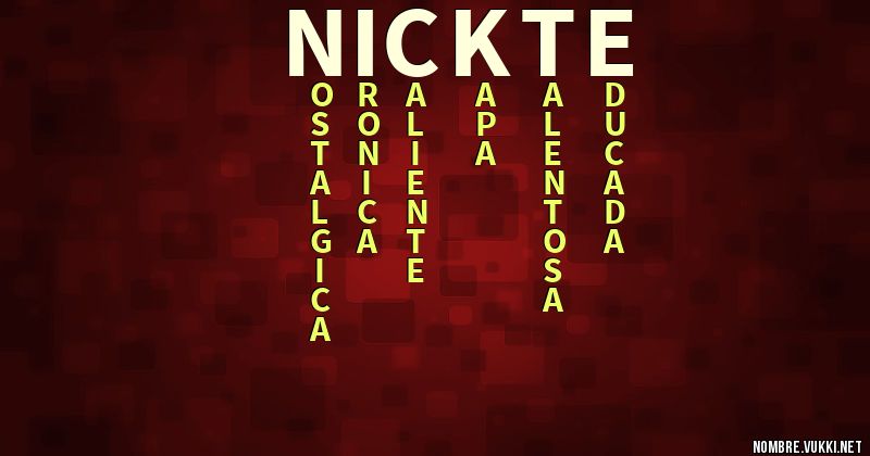 Acróstico nickte