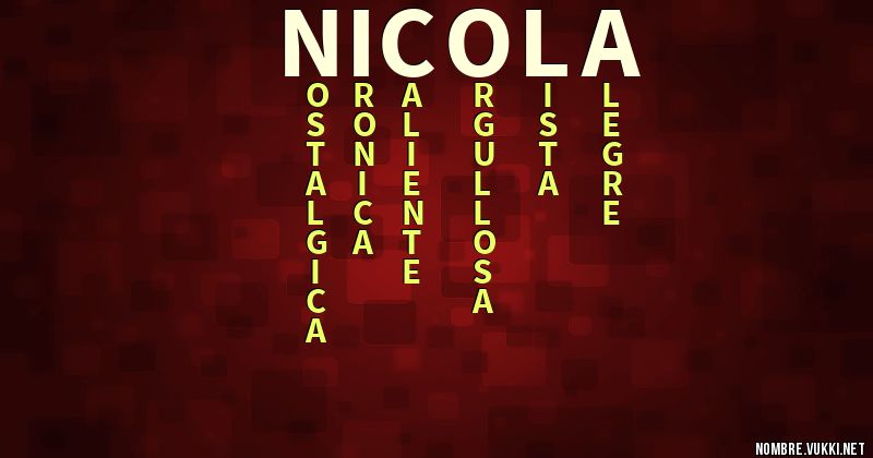 Acróstico nicola