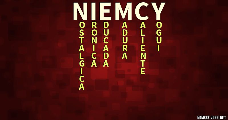 Acróstico niemcy