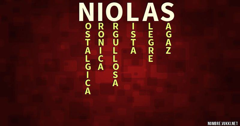 Acróstico niolas