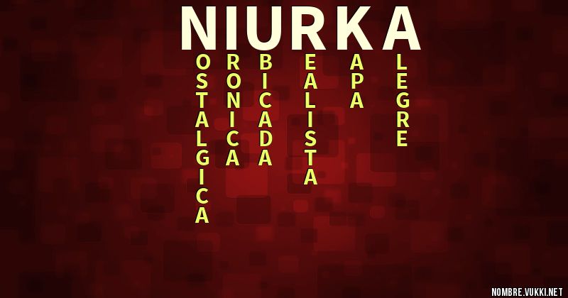 Acróstico niurka